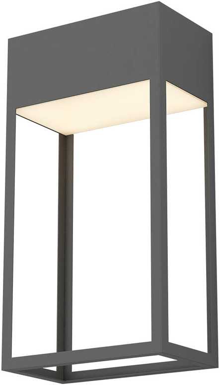 Sieninis šviestuvas 20W LED sieninis lauko šviestuvas STAND, tamsiai pilkas, 3000K, IP65, 90603