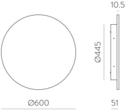 20W LED sieninis šviestuvas COMBO, aukso sp., 2700-3000K, IP65, A3966370O