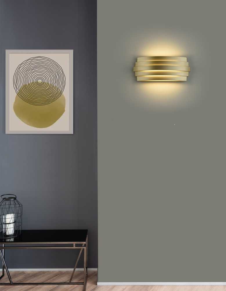 20W LED sieninis šviestuvas LUXUR, aukso/baltos sp., 2700/3000K, dimeriuojamas, A3840070ODP