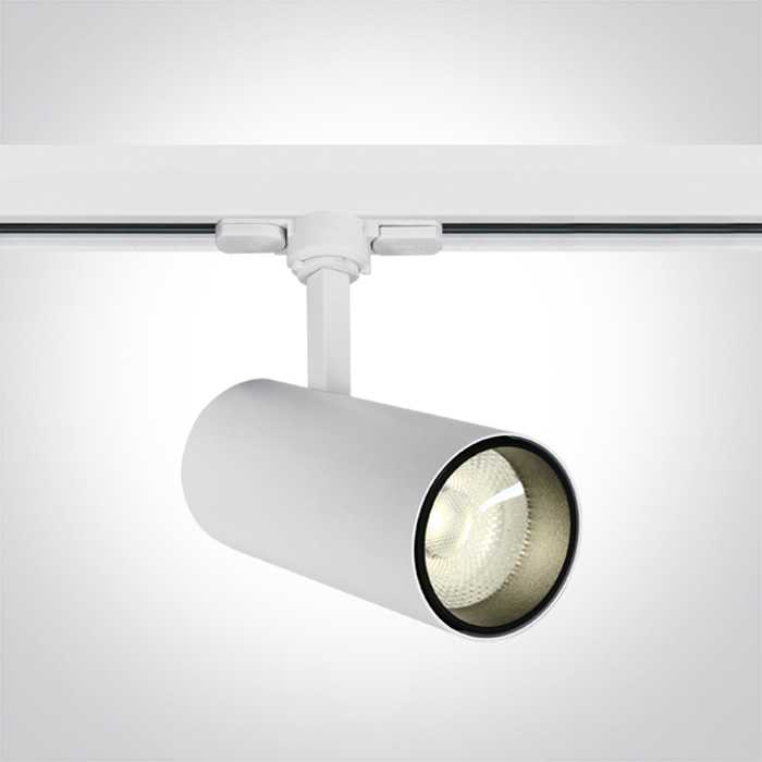 Lubinis šviestuvas 20W LED šviestuvas į bėgelius, baltas, 4000K, 65642BT/W/C