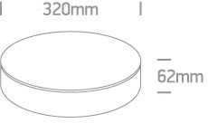 20W LED vidaus/lauko plafonas, baltas, 3000/4000/6500K, IP65, 67498/W/V