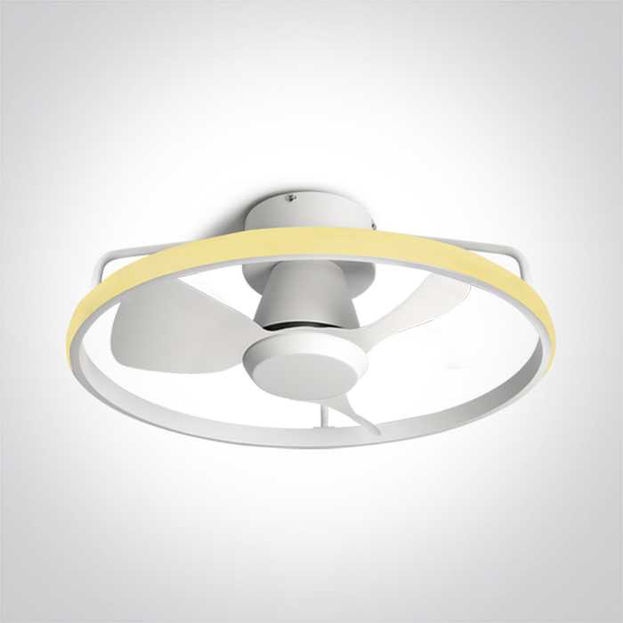 Lubinis šviestuvas 20W ventiliatorius su dimeriuojamu 28W LED šviestuvu, baltas, 3000/4000/5500K, 6300A/W/V