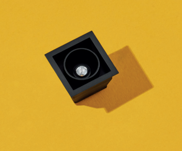 2,1W LED įleidžiamas šviestuvas FOSTER REC 1, 3000K (šiltai balta), juodas