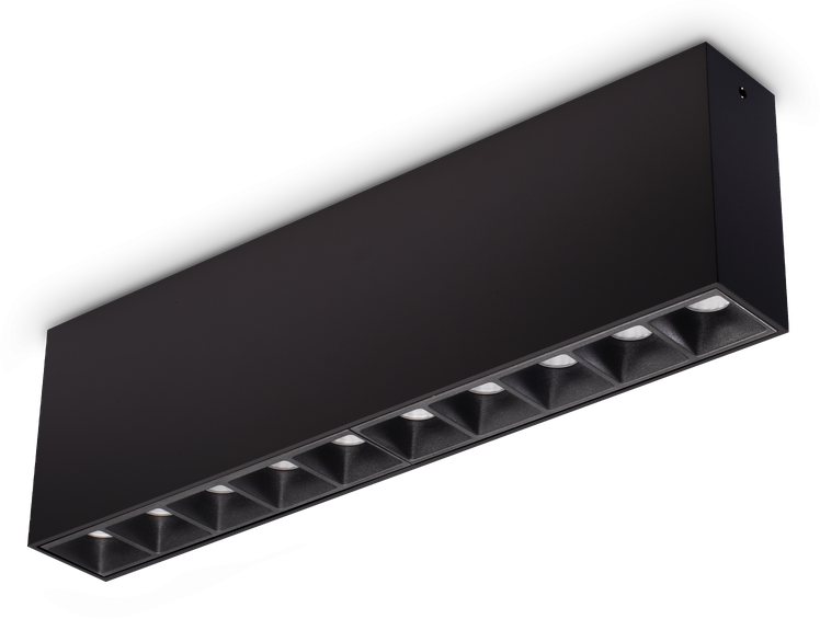 21W LED lubinis šviestuvas LIKA, juodas, 3000K, 369945