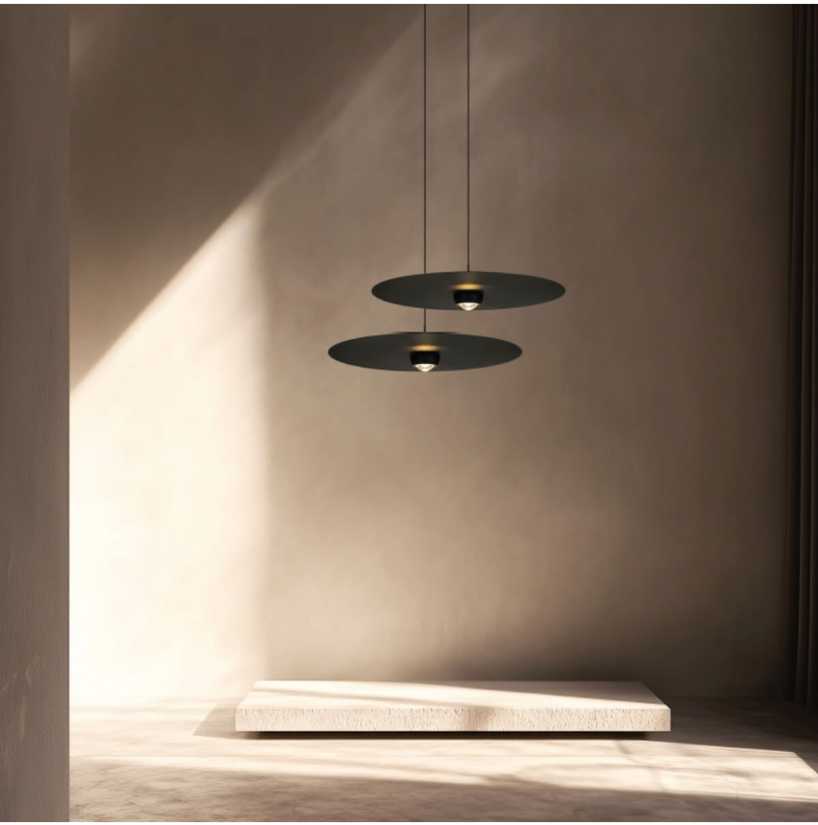 21W LED pakabinamas šviestuvas, juodas, 3000K, dimeriuojamas, 35cm, 2585