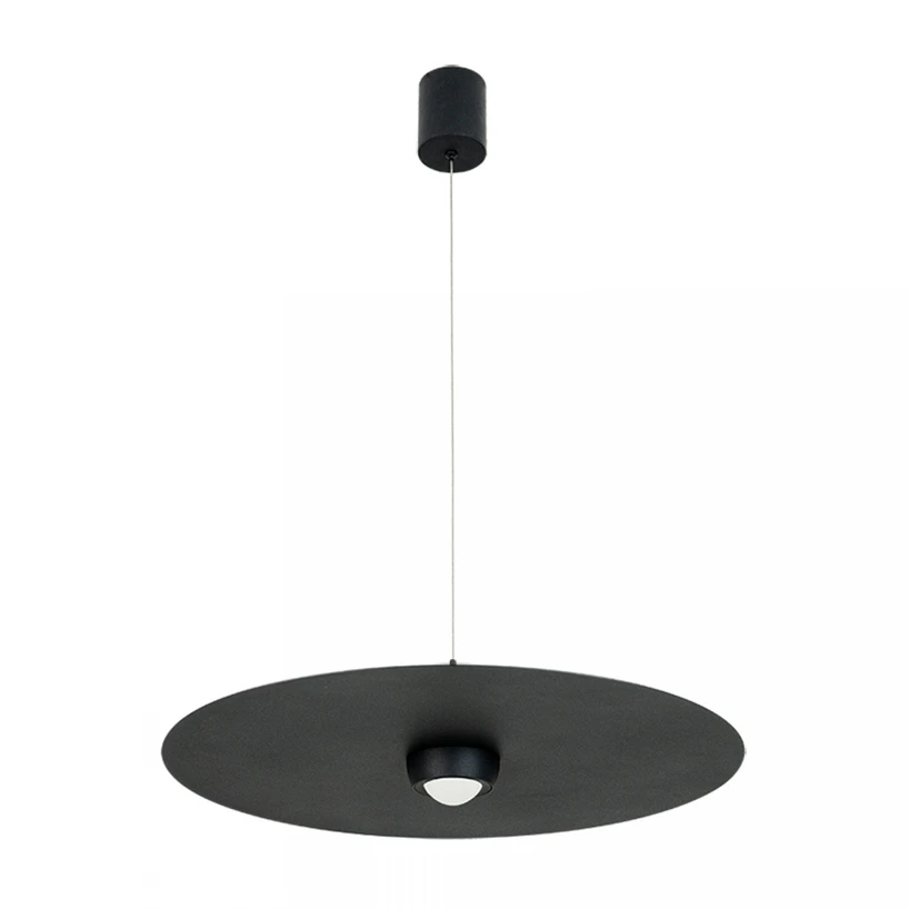 21W LED pakabinamas šviestuvas, juodas, 3000K, dimeriuojamas, 55cm, 2587