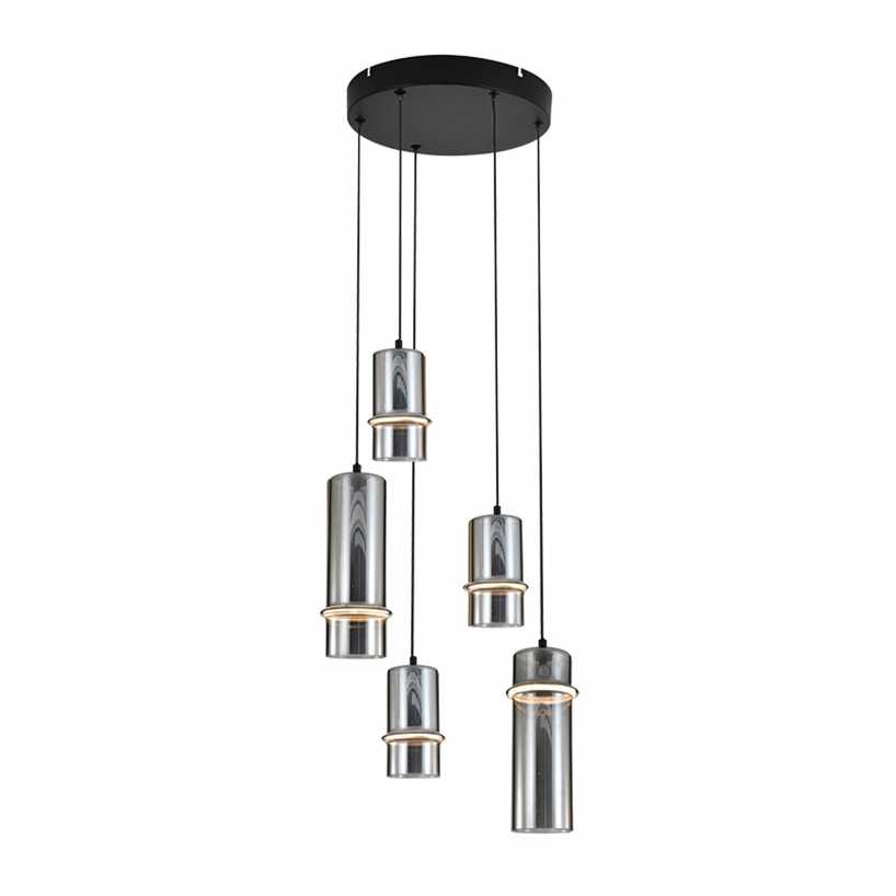 21W LED pakabinamas šviestuvas, juodos/dūmų sp., 3000K, dimeriuojamas, 2535