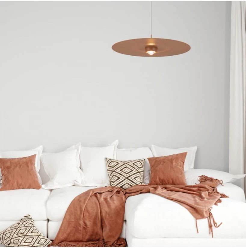 21W LED pakabinamas šviestuvas, raudonos plytų sp., 3000K, dimeriuojamas, 55cm, 2588