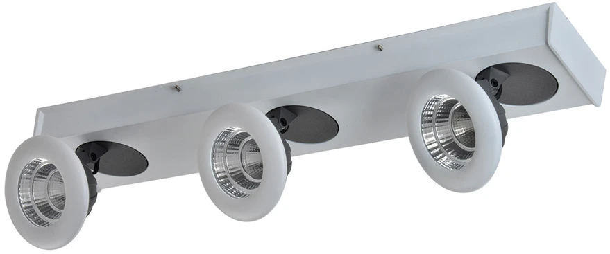 Lubinis šviestuvas 21W LED paviršinis šviestuvas CATALINA, baltos/pilkos sp., 3000K