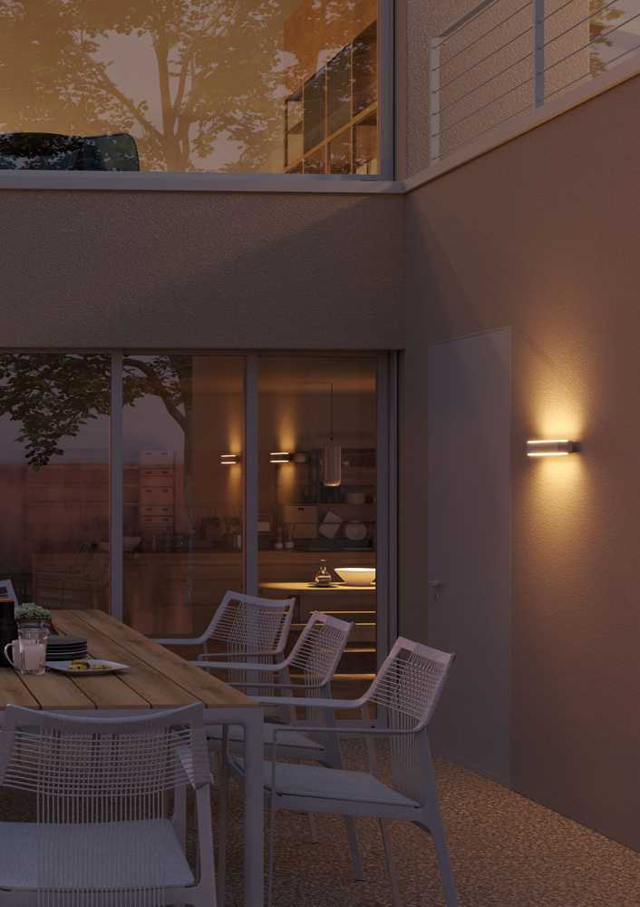 21W LED sieninis lauko šviestuvas DASH, tamsiai rudas, 3000K, IP65, 90409