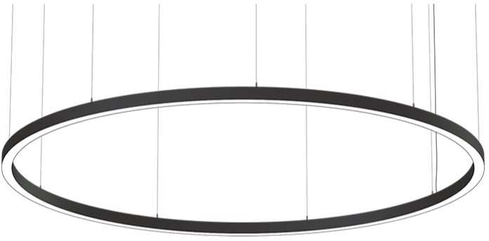 228W LED pakabinamas šviestuvas FX65 FLOW-P, 3m diametro, juodas, 3000K, DALI