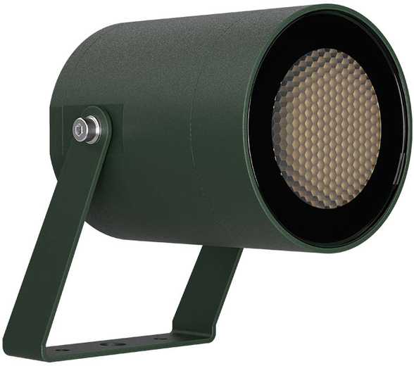 22W LED įsmeigiamas lauko šviestuvas - prožektorius XROCK, tamsiai žalias, 2700K, dimeriuojamas, IP65, RK15UWW GN