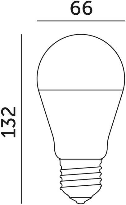 22W LED lemputė GS, E27, balta, 3000K, 180°