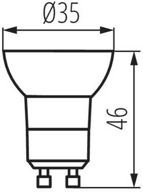2,2W LED lemputė KANLUX, GU10, 3000K