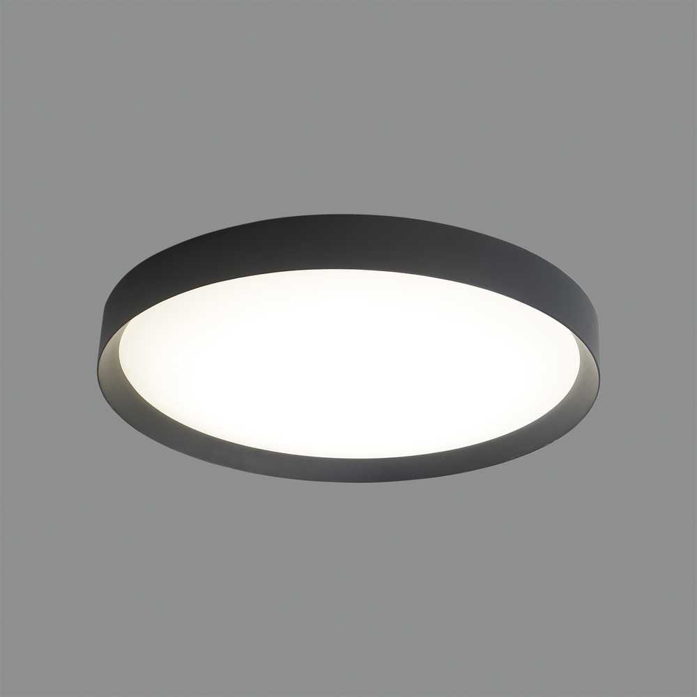 22W LED lubinis šviestuvas MINSK, juodas, 2700/3000/4000K, dimeriuojamas, P3758172NDP