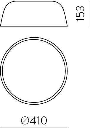 22W LED lubinis šviestuvas OSLO, baltas, 2700/3000/4000K, dimeriuojamas, P3999070BDP