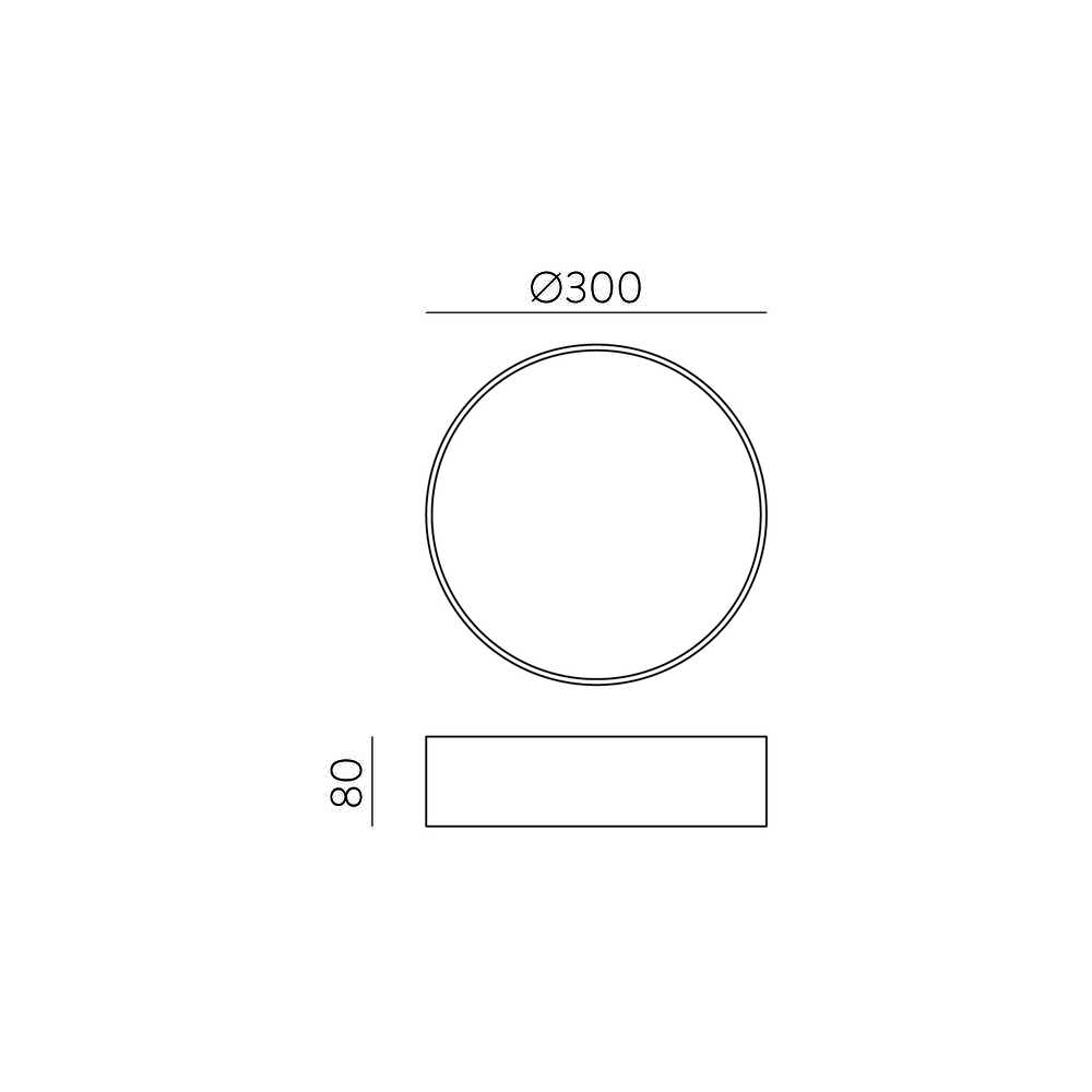 22W LED lubinis šviestuvas PARIS, baltas, 2700/3000/4000K, dimeriuojamas, IP54, P4028070BDT