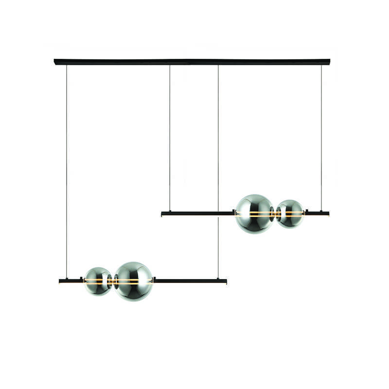 22W LED pakabinamas šviestuvas, juodas, 3000K, dimeriuojamas, 22234