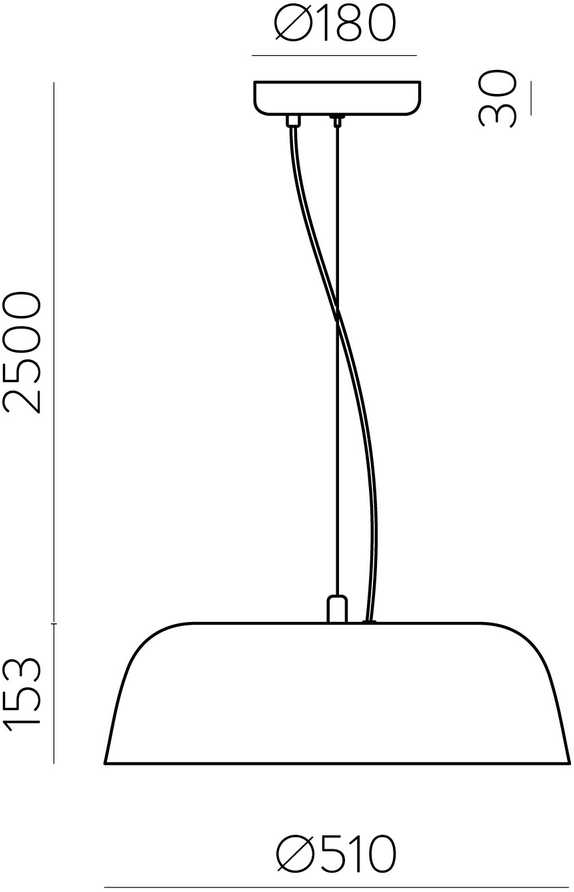 22W LED pakabinamas šviestuvas OSLO, juodas, 2700/3000/4000K, dimeriuojamas, C3999070NDP