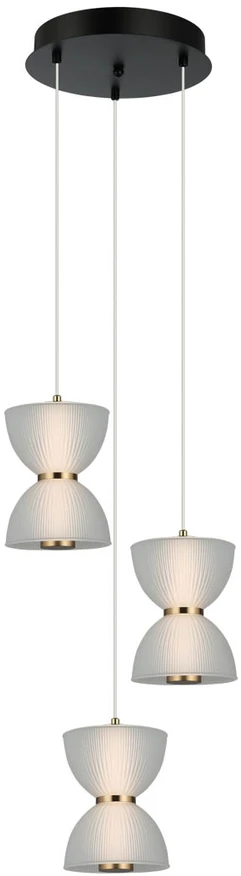 Italux Pakabinamas šviestuvas Tica PND-83949-3-BK