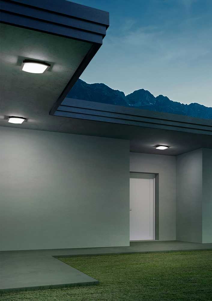 22W LED paviršinis lauko šviestuvas TALLIN, tamsiai pilkas, 3000K, IP54, 90007