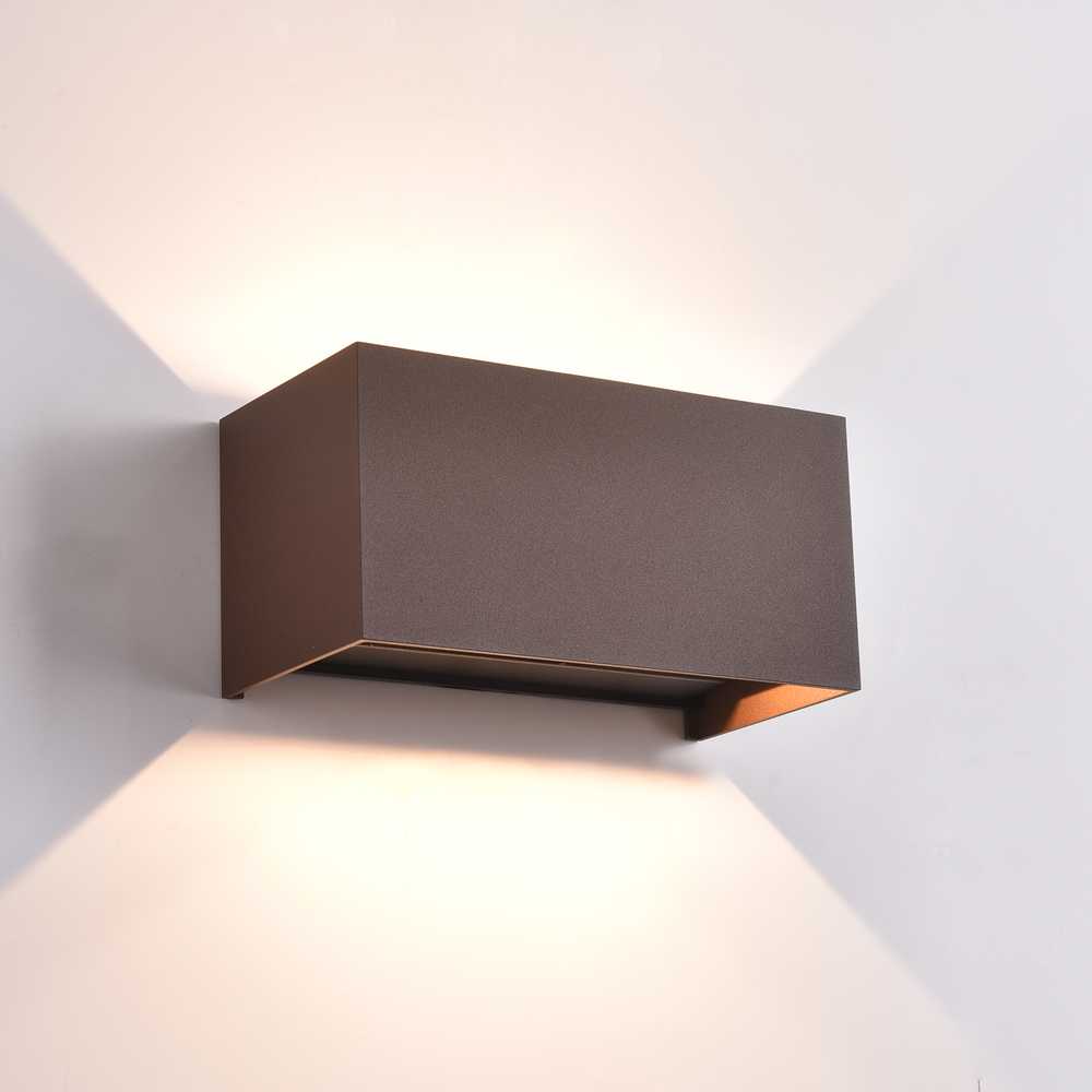 Sieninis šviestuvas 22W LED sieninis fasado šviestuvas KENDO, rūdžių sp., 2700/3000K, dimeriuojamas, IP65, A2032370MDP