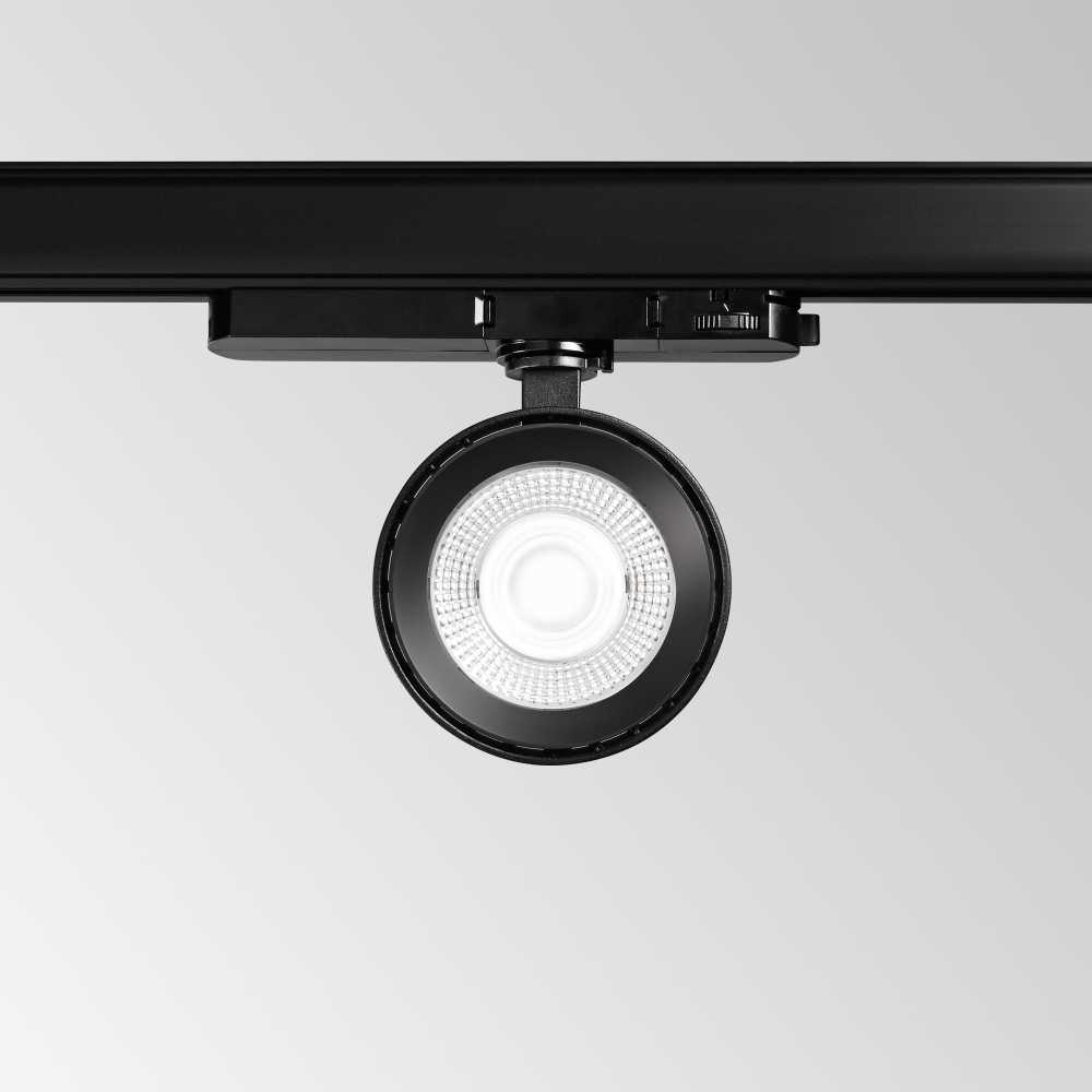 22W LED šviestuvas į 3 fazių bėgelį POV, juodas, 3000K, 296333