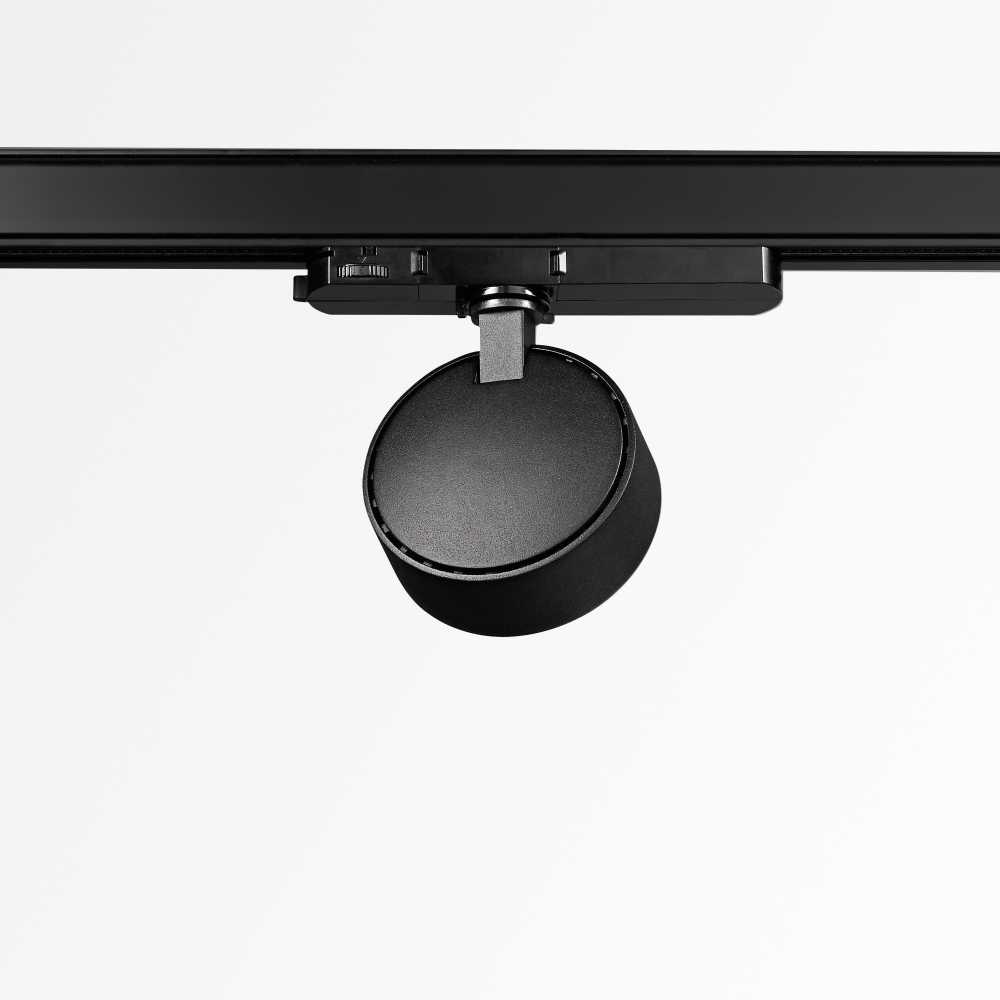 22W LED šviestuvas į 3 fazių bėgelį POV, juodas, 3000K, 296333