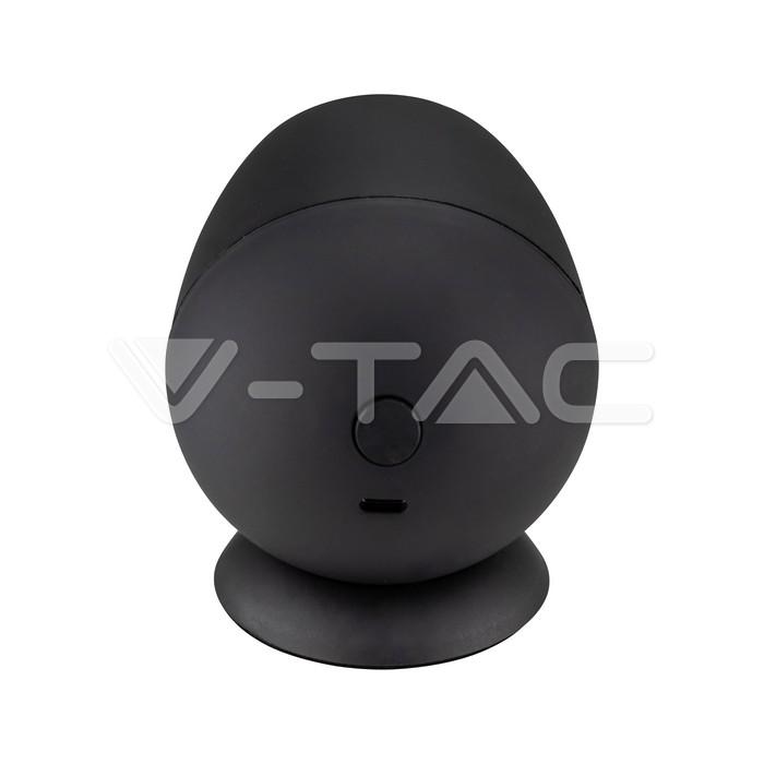 V-tac 2,2W LED šviestuvas, juodas, suderinamas su AMAZON ALEXA ir GOOGLE HOME, 3000-6500K/RGB