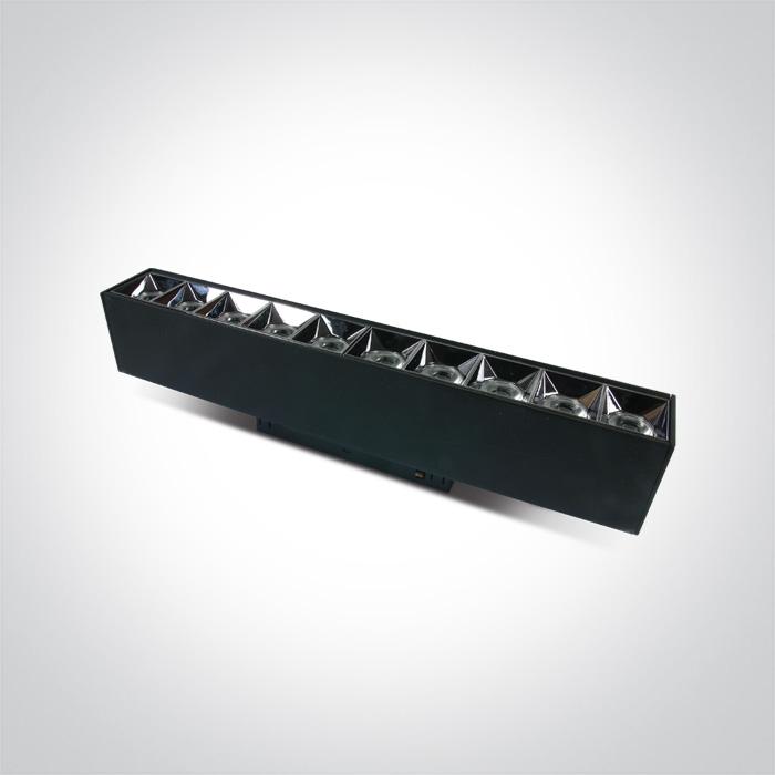 22W linijinis šviestuvas į magnetines sistemas ONELIGHT MAXI, juodas, 3000K, DALI, 42102BL/B/W