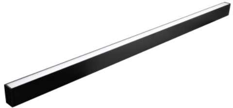 23W LED linijinis šviestuvas LORIEN, 120cm, juodas, 4000K