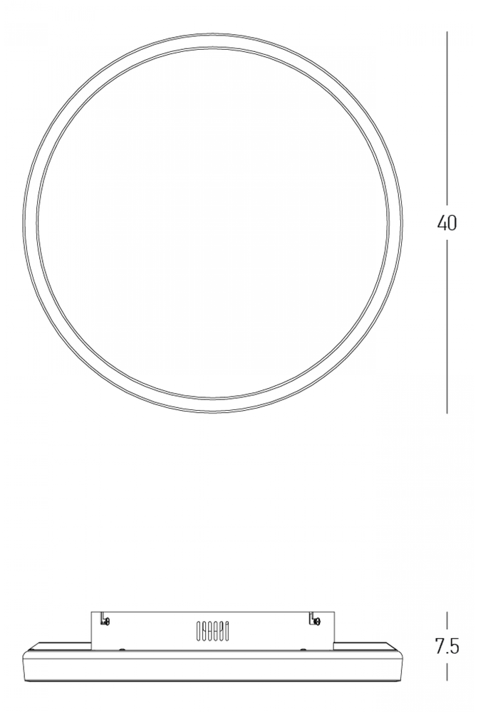 23W LED lubinis šviestuvas, šlifuoto aukso sp., 2700/3000/4000K, dimeriuojamas, 25160