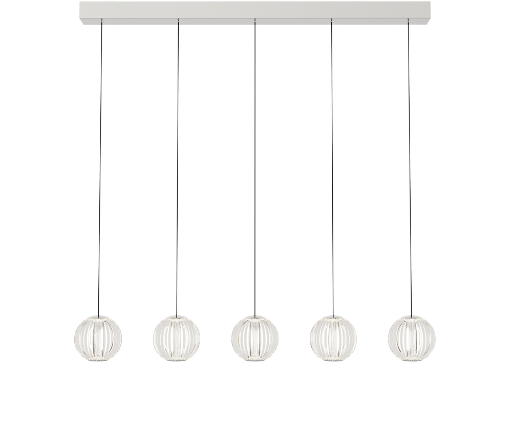 23W LED pakabinamas šviestuvas DIAMOND, chromo sp./skaidrus, 3000K, 343471