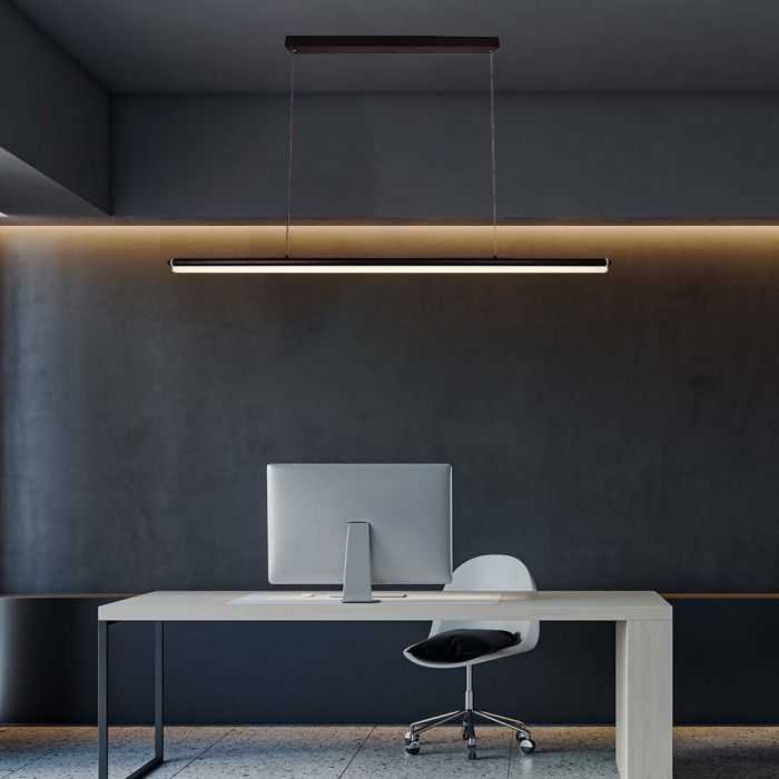 V-tac 23W LED pakabinamas šviestuvas, juodas, 4000K