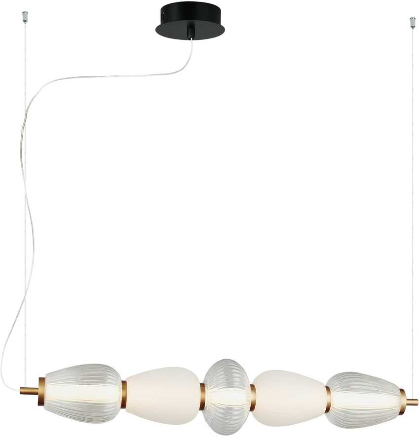 23W LED pakabinamas šviestuvas SHINY, baltos/juodos/bronzos sp., 3000K, 4304000