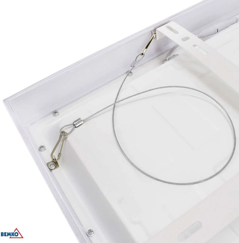 Bemko 24-34W LED paviršinė panelė GRANDER, balta, 3000K/4000K/6500K, IP44