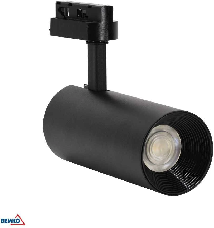 Bemko 24W LED akcentinis šviestuvas į 1 fazės bėgelį VERKO, juodas, 3000K