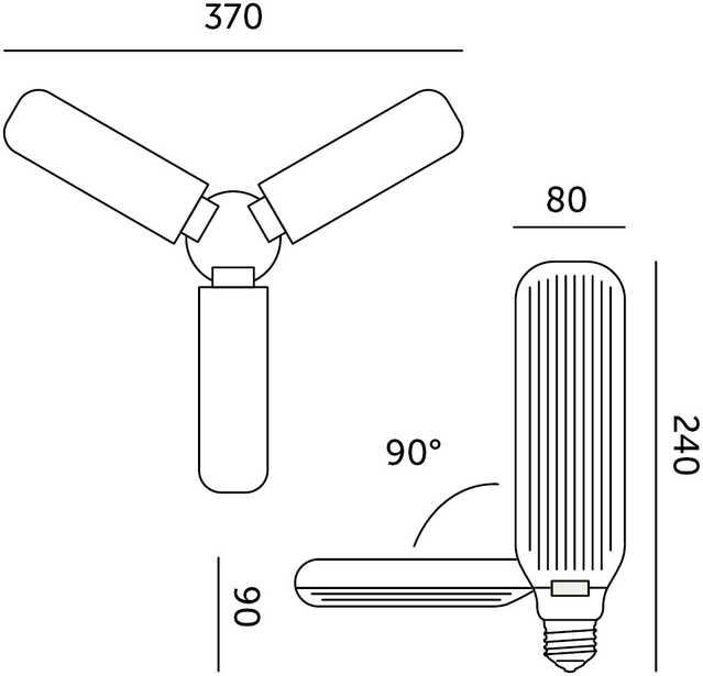 24W LED augalų auginimo lemputė PLANTY, E27, balta, 1200K