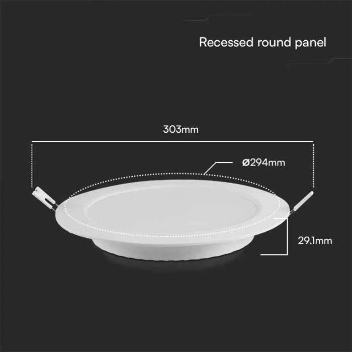 V-tac 24W LED įleidžiama panelė, balta, 4000K, SAMSUNG CHIP