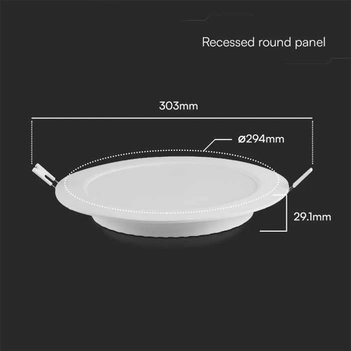 V-tac 24W LED įleidžiama panelė, balta, 6500K, SAMSUNG LED chip