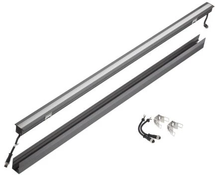 24W LED įleidžiamas lauko šviestuvas XMARKER, tamsiai pilkas, 3000K, IP67