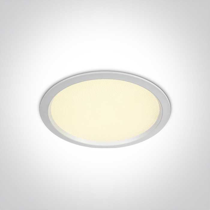 24W LED įleidžiamas vonios šviestuvas, baltas, 3000/4000/6000K, IP44, 10124U/W/V
