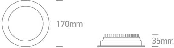24W LED įleidžiamas vonios šviestuvas, baltas, 3000/4000/6000K, IP44, 10124U/W/V