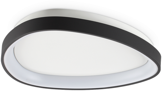 24W LED lubinis šviestuvas GEMINI, juodas, 2700K, 341446