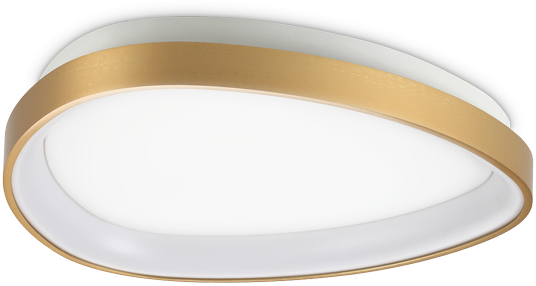 24W LED lubinis šviestuvas GEMINI, žalvario sp., 2700K, 341453