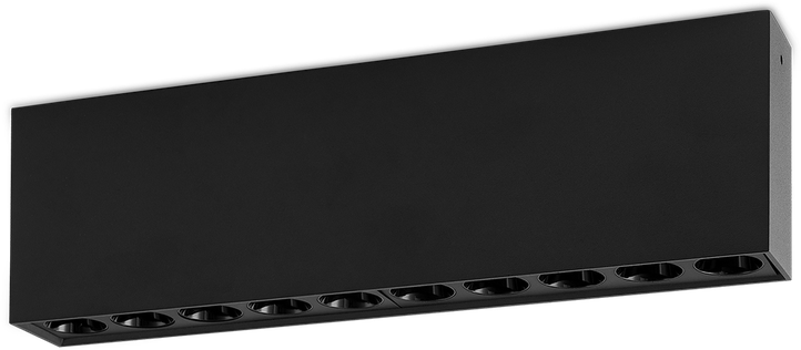 24W LED lubinis šviestuvas INVISIBLE, juodas, 3000K, dimeriuojamas, P3980100NDT