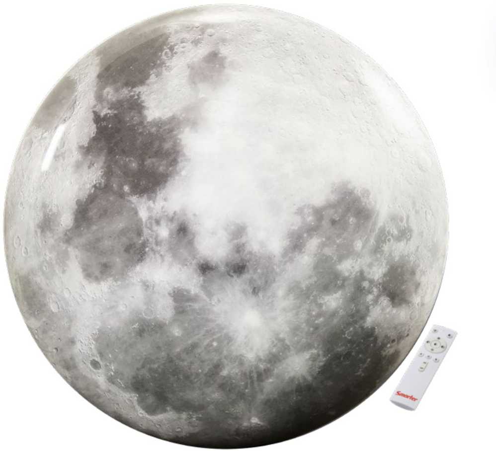 24W LED lubinis šviestuvas LUNA, pilkas, 3000-6500K/RGB, dimeriuojamas, valdomas TUYA programėle