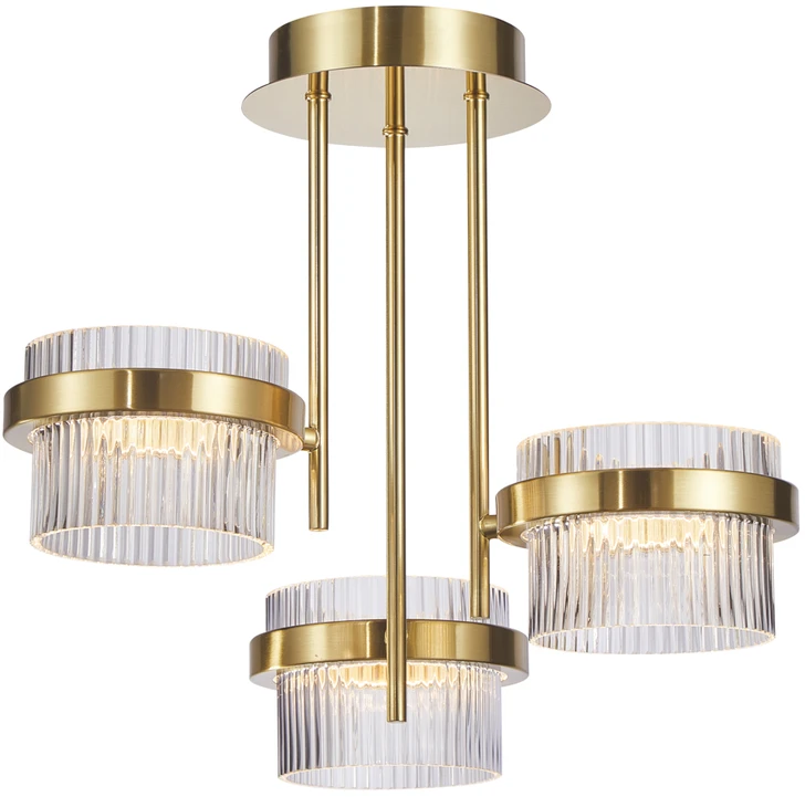 Pakabinamas šviestuvas Italux Lubinis šviestuvas Tiara PND-77362-3-24W-GD