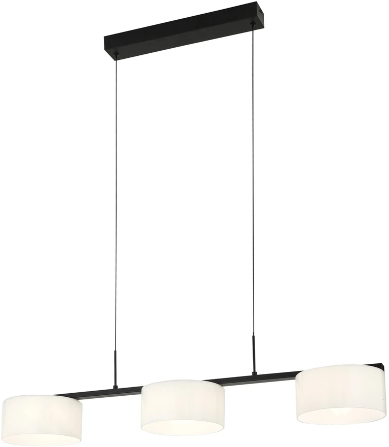 24W LED pakabinamas šviestuvas AUSTIS, juodos/baltos sp., 3000/4000/6000K