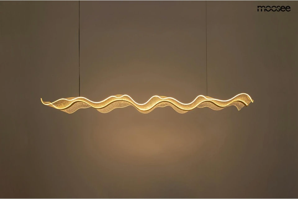 24W LED pakabinamas šviestuvas BREATH 120, aukso sp., 3000K